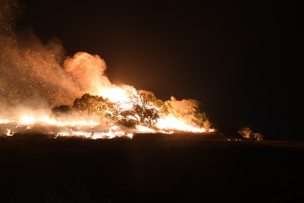 Wildfire at Joint Base San Antonio-Camp Bullis