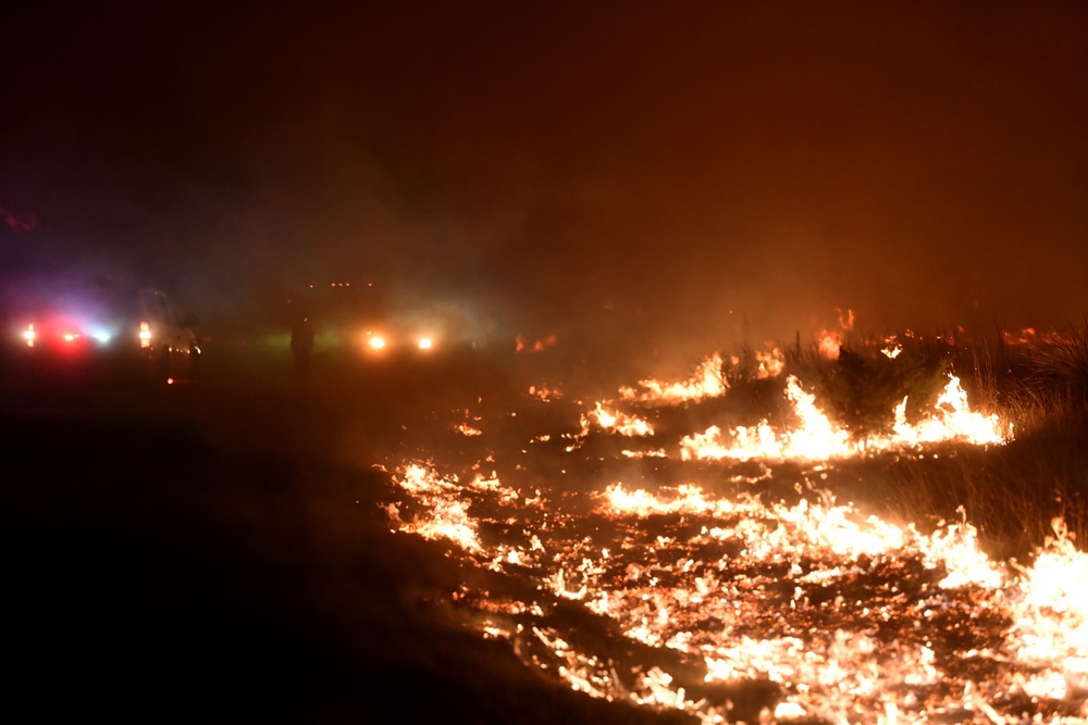 Wildfire at Joint Base San Antonio-Camp Bullis