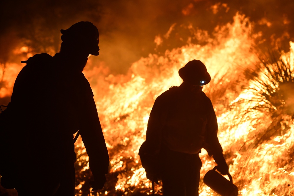 Wildfire at Joint Base San Antonio-Camp Bullis