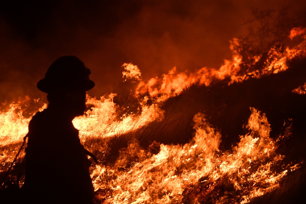 Wildfire at Joint Base San Antonio-Camp Bullis