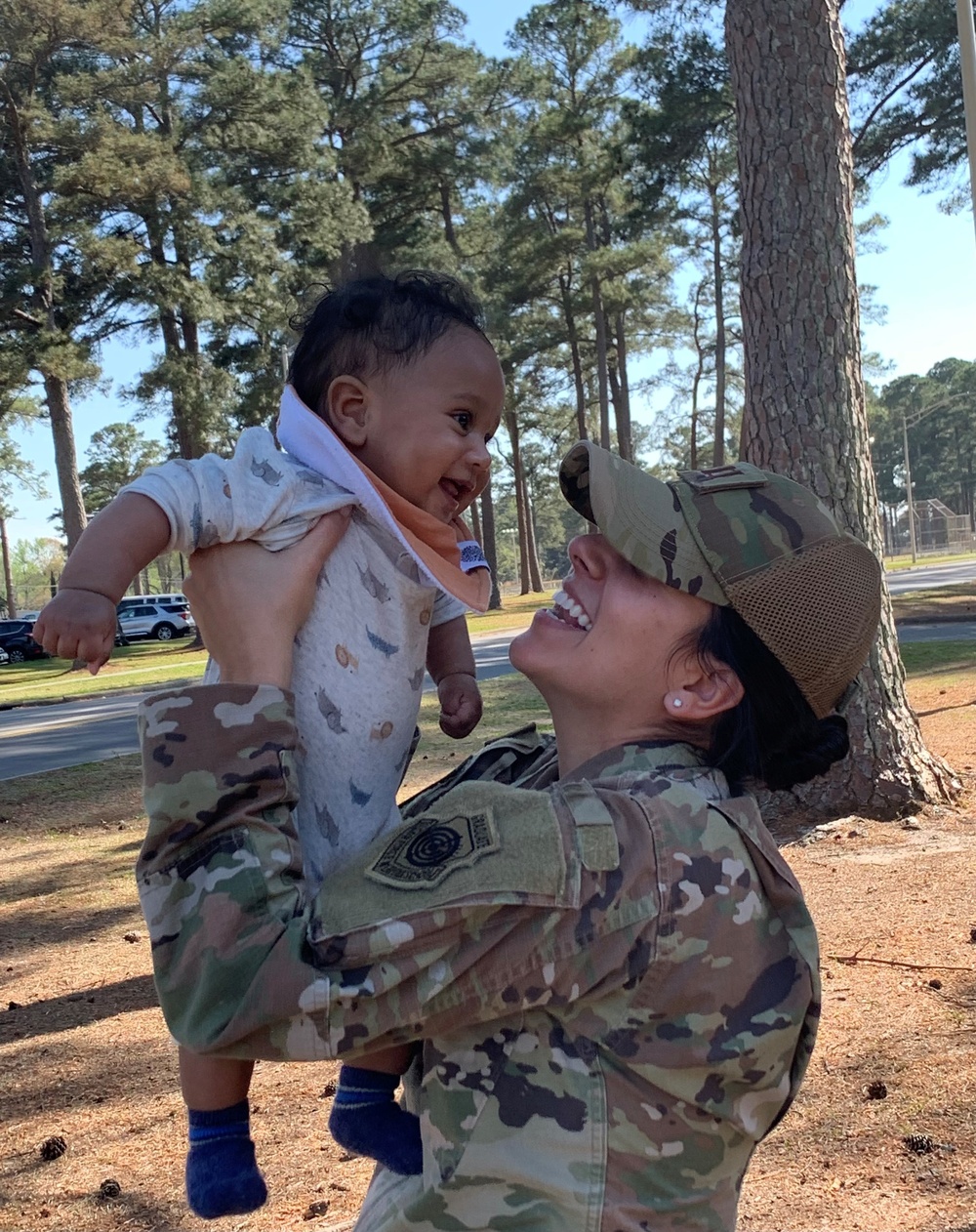 Military child to military mother!