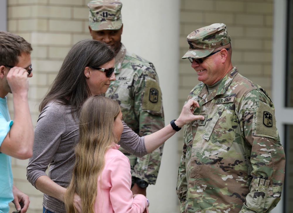 Promotion ceremony for 1st Sgt. Christopher Rogers to sergeant major