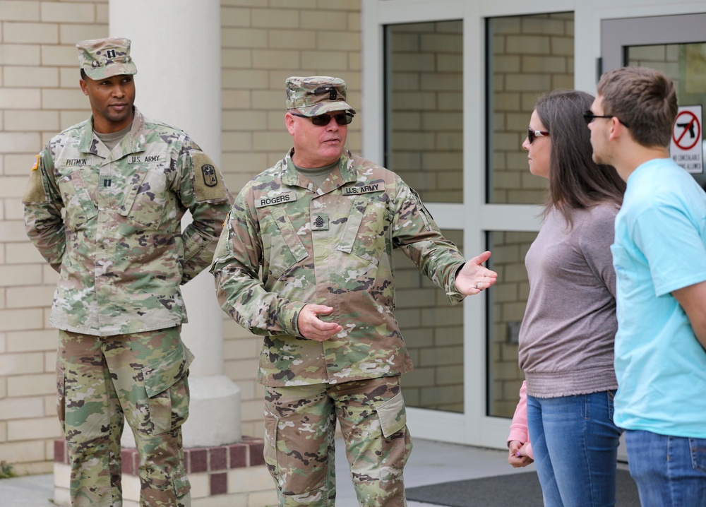 Promotion ceremony for 1st Sgt. Christopher Rogers to sergeant major