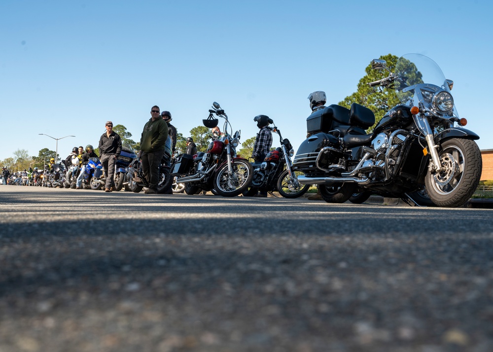 SJAFB motorcyclists attend safety brief, mentorship ride