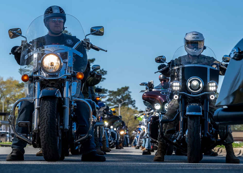 SJAFB motorcyclists attend safety brief, mentorship ride
