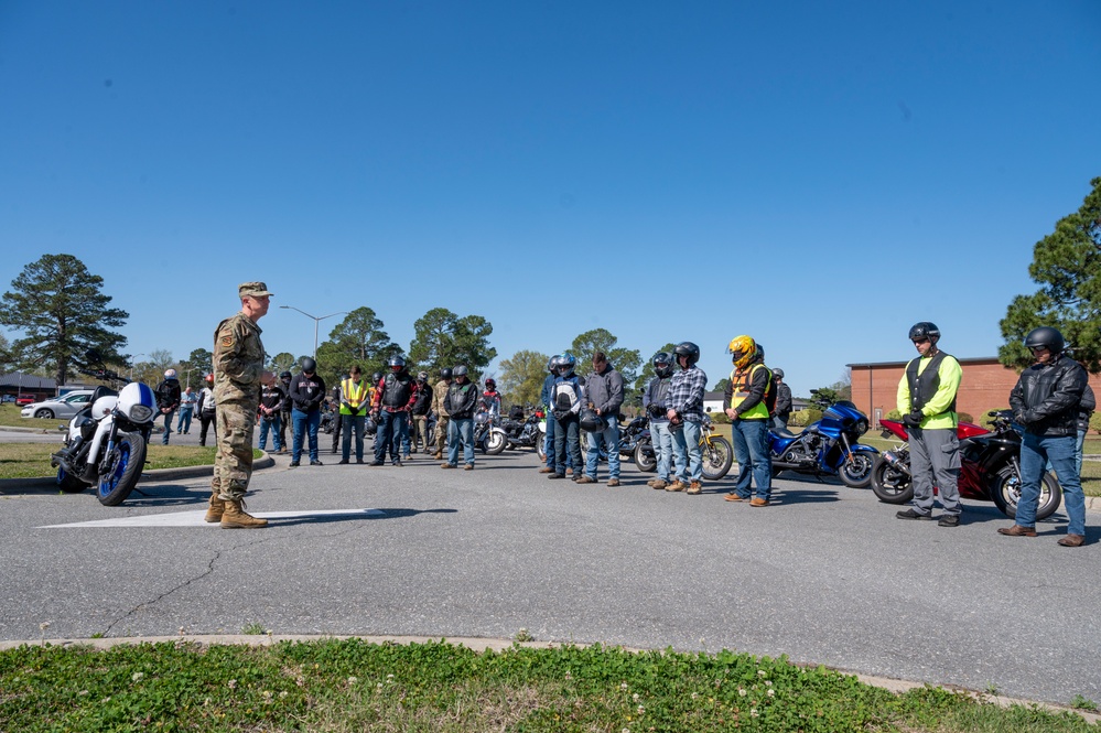 SJAFB motorcyclists attend safety brief, mentorship ride