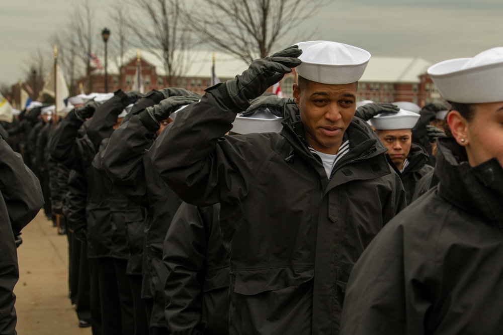 Recruit Training Command Pass-In-Review Graduation Mar. 18, 2022