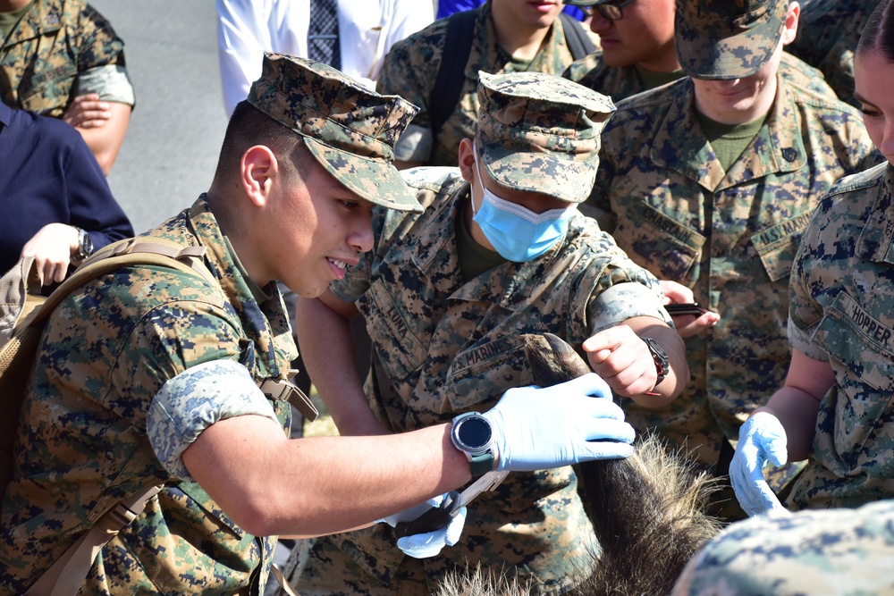 Gotemba Hunters' Association teaches Marines survival life skills