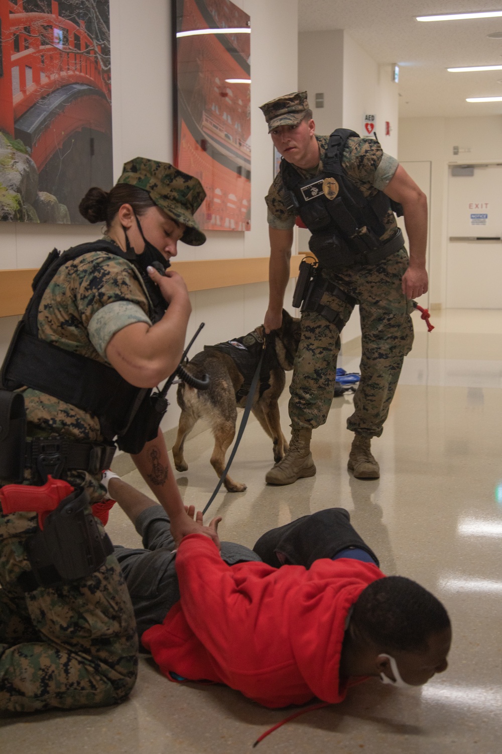 MCAS Iwakuni Marines conduct active shooter drill