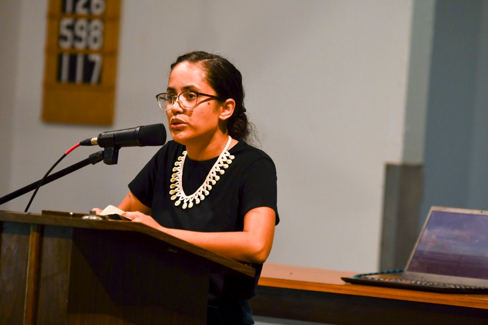 Kathy Jetñil-Kijiner Visits Ebeye, Kwajalein