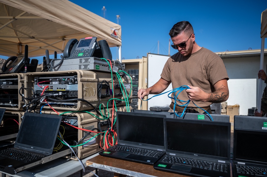 332d Expeditionary Communications Squadron test capabilities