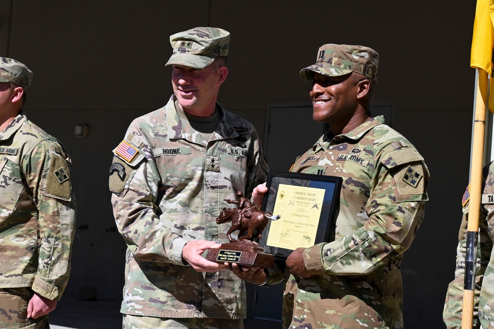 1-66 AR, 3ABCT, 4ID Armor &amp; Cavalry Leadership Award April 2022