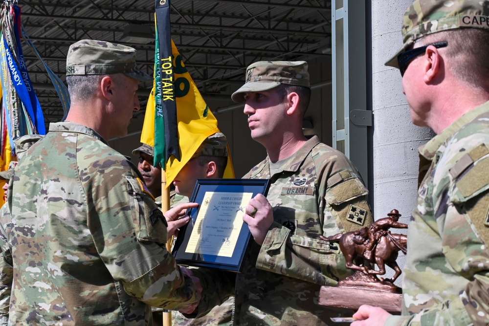 1-66 AR, 3ABCT, 4ID Armor &amp; Cavalry Leadership Award April 2022