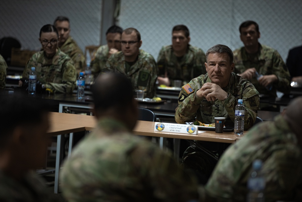 Chief of Staff of the Army Visits Troops in Lithuania