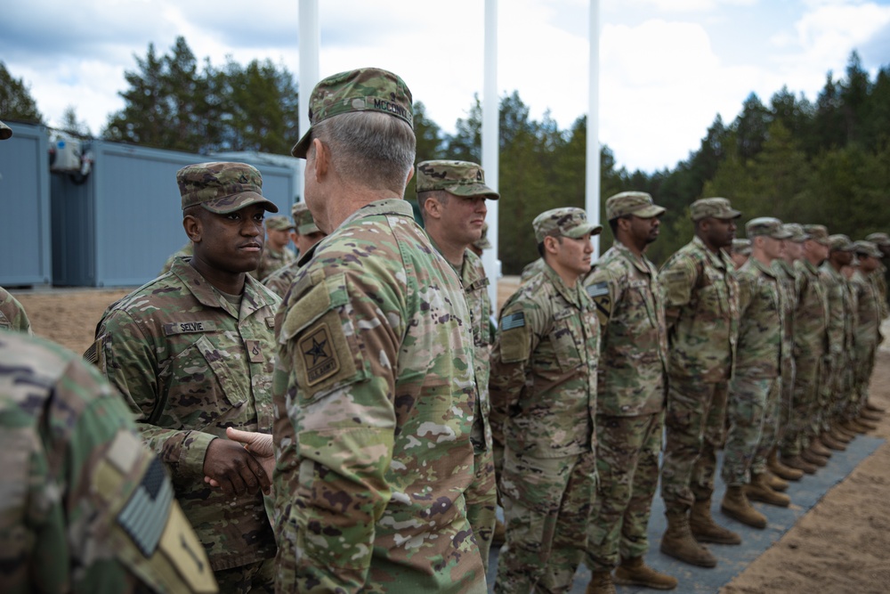 Chief of Staff of the Army Visits Troops in Lithuania