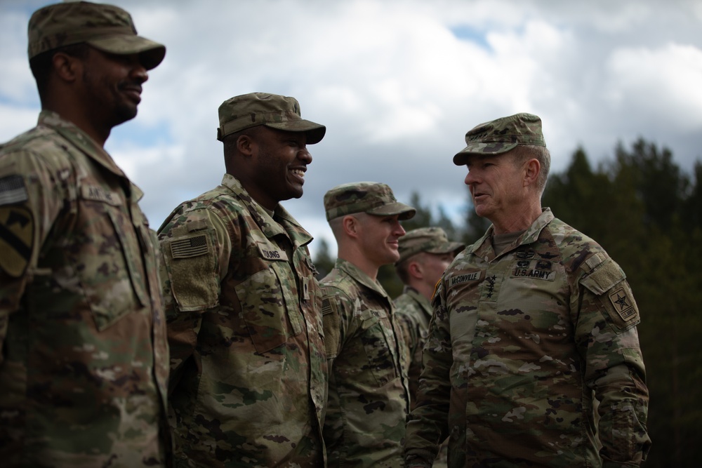 Chief of Staff of the Army Visits Troops in Lithuania