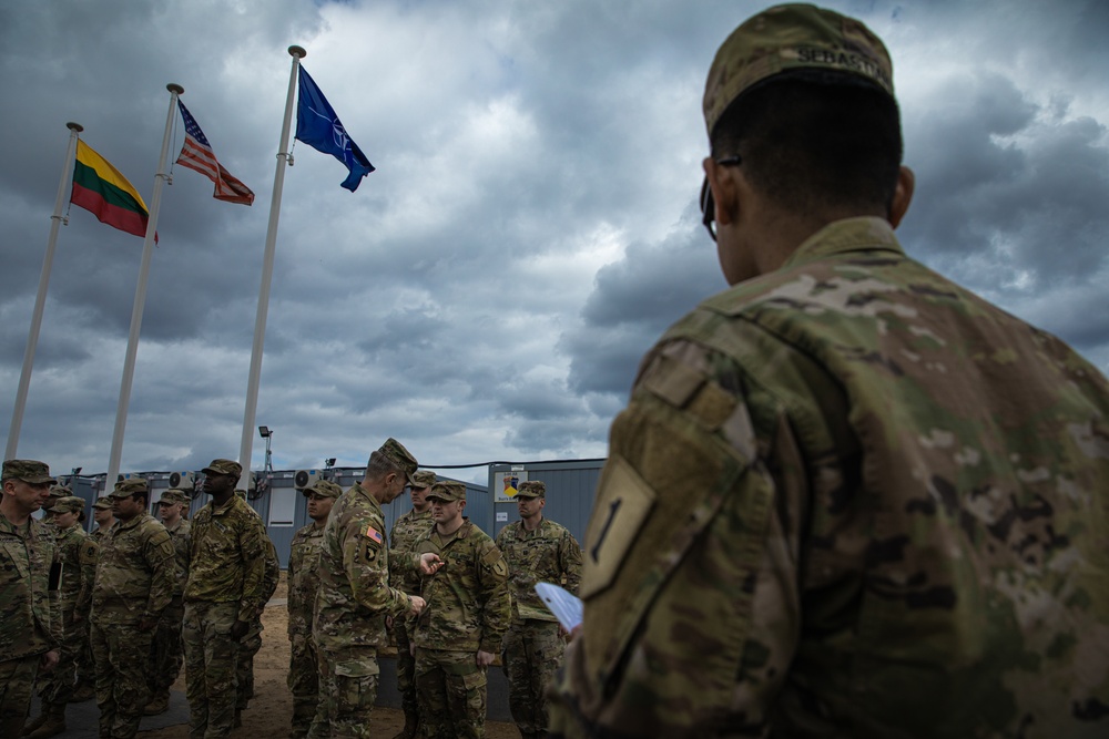 Chief of Staff of the Army Visits Troops in Lithuania