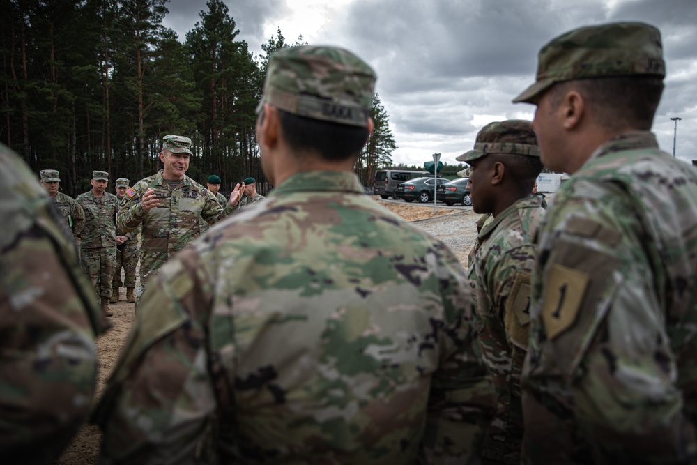 Chief of Staff of the Army Visits Troops in Lithuania