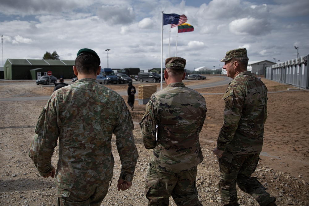 Chief of Staff of the Army Visits Troops in Lithuania