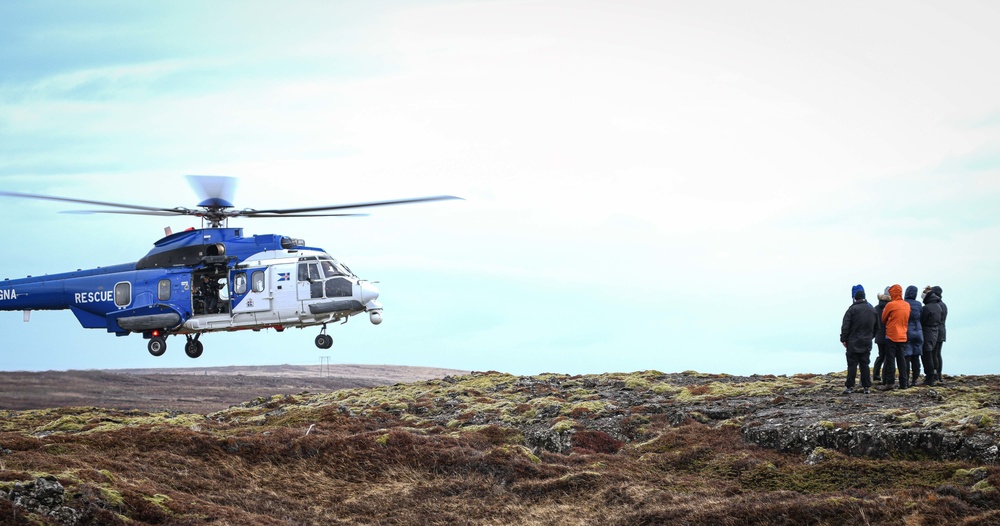 Icelandic Coast Guard Conducts Simulated Evacuation