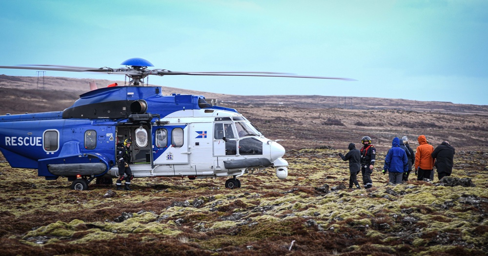 Icelandic Coast Guard Conducts Simulated Evacuation