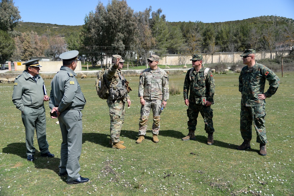 New Jersey Army National Guard and Albanian Armed Forces Officer Candidate School cadets learn leadership and tactics