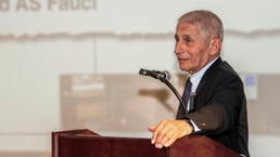 Dr. Anthony Fauci talks to Uniformed Services University students, faculty about COVID-19’s future