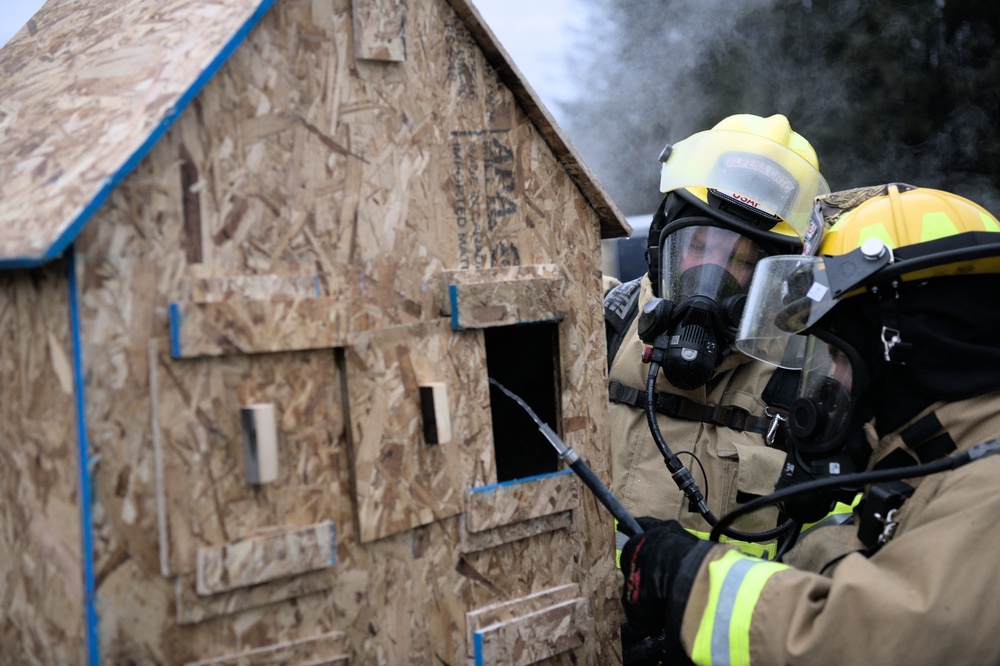 Alpena CRTC firefighters donate live-fire training resource to county departments