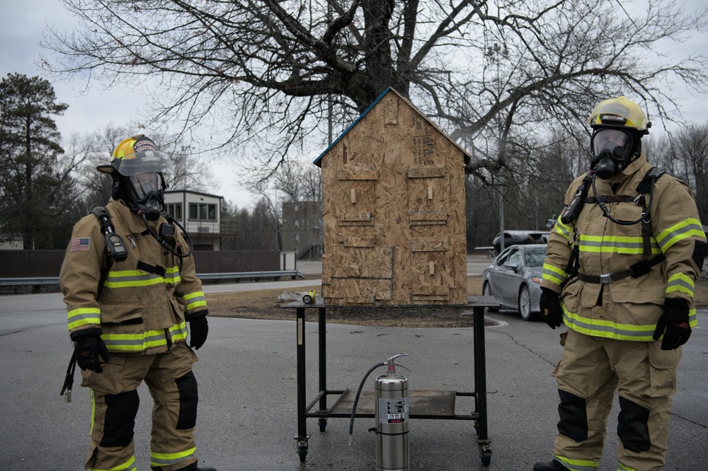 Alpena CRTC firefighters donate live-fire training resource to county departments