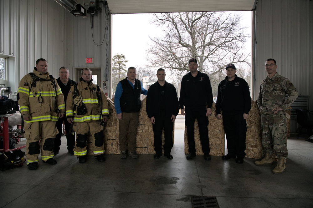 Alpena CRTC firefighters donate live-fire training resource to county departments