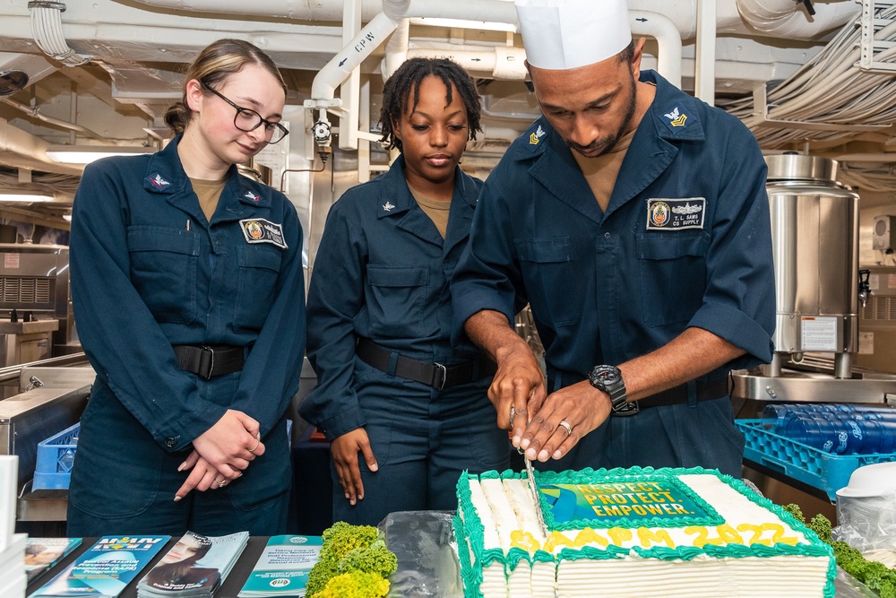USS Portland (LPD 27) Observes Sexual Assault Awareness and Prevention Month