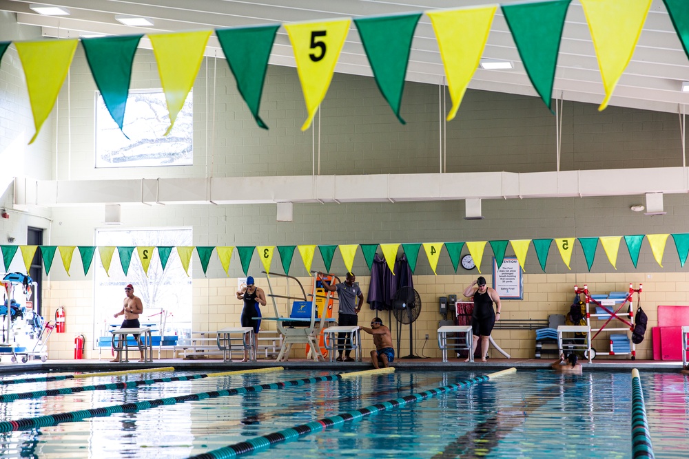 U.S. Army Veterans Train in Swimming at the 2022 Invictus Games Team U.S. Training Camp