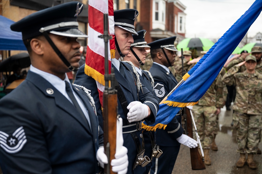 Saluting in honor