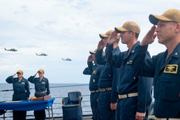 Spruance Holds Change of Command Ceremony