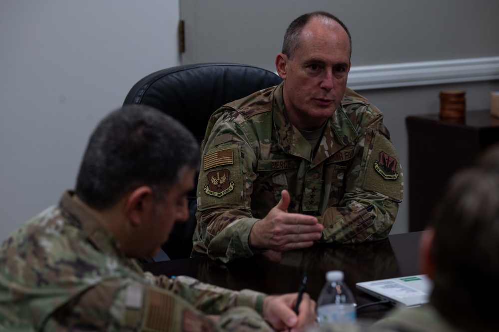 Lt. Gen. Kirk S. Pierce visits Goodfellow AFB