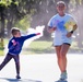 Running in a rainbow