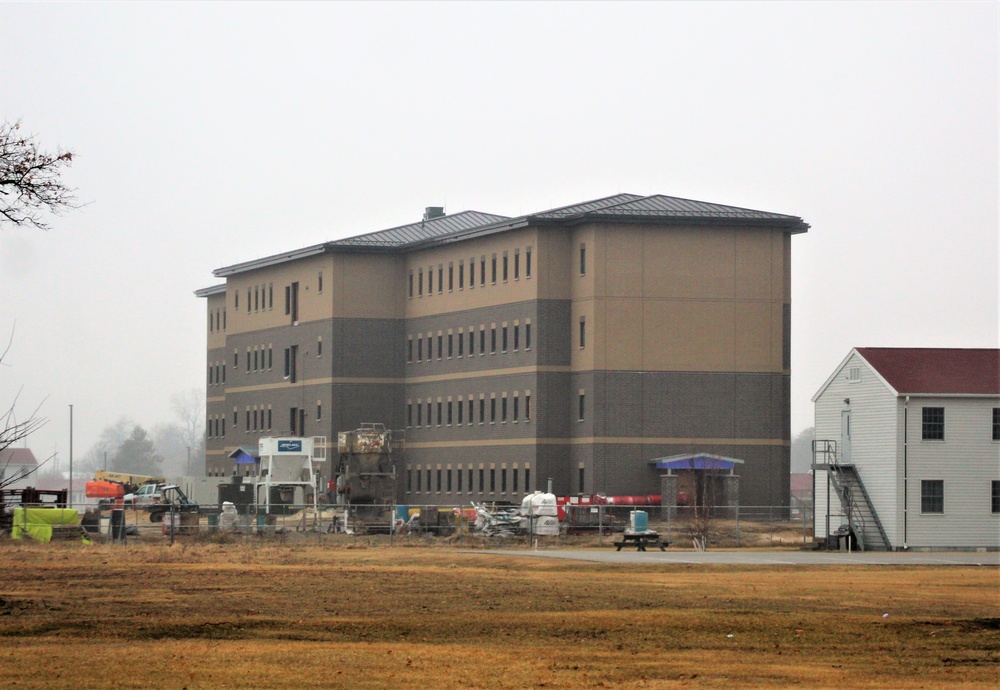 Second barracks project at Fort McCoy, funded in FY ’20, surpasses 75 percent complete