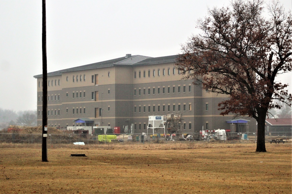 Second barracks project at Fort McCoy, funded in FY ’20, surpasses 75 percent complete