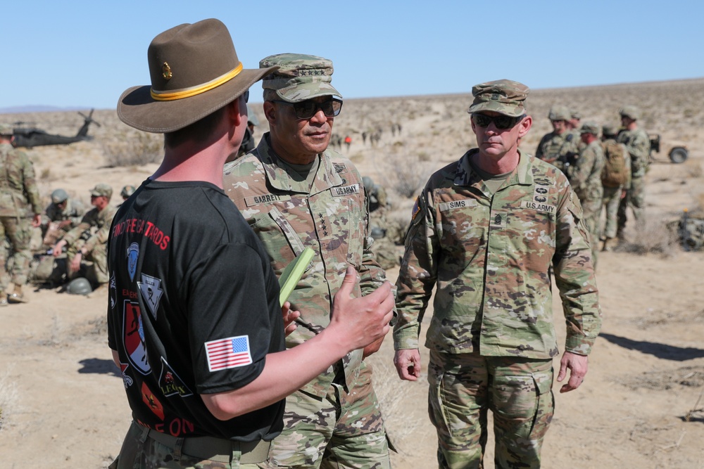 Gen Garrett visits 11ACR during Spur Ride