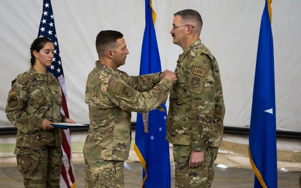 378th EMXS change of command ceremony