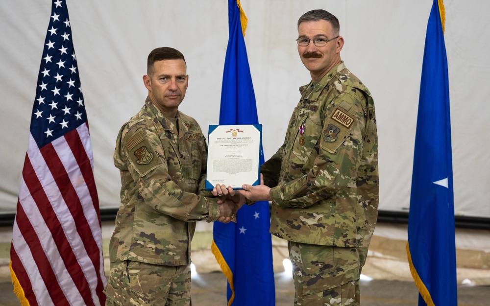 378th EMXS change of command ceremony
