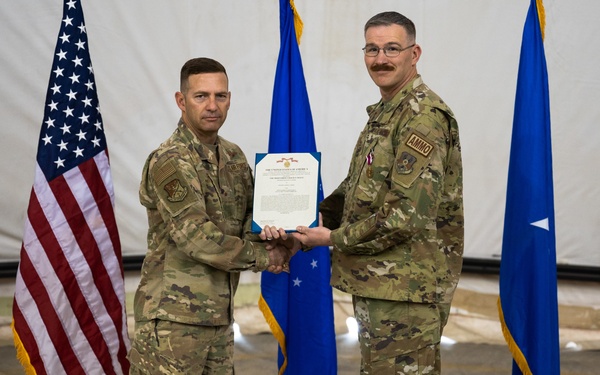 378th EMXS change of command ceremony