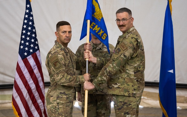 378th EMXS change of command ceremony