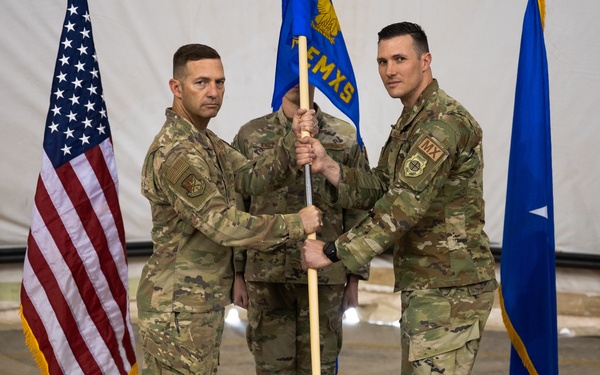 378th EMXS change of command ceremony