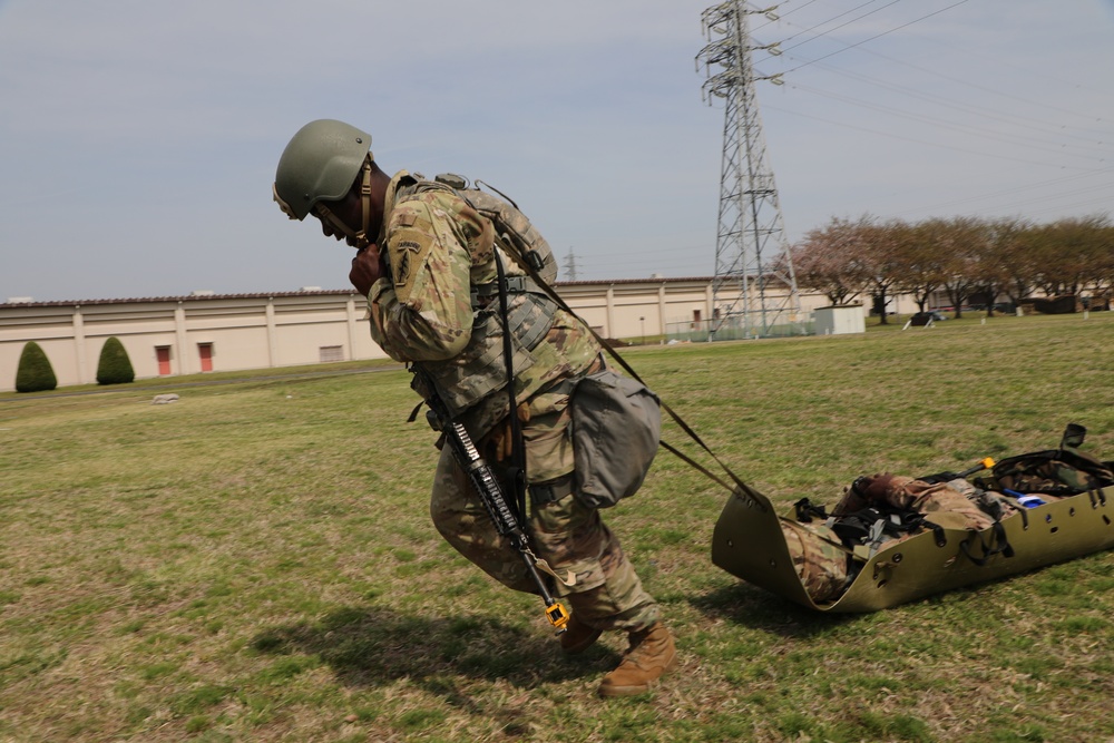 Training Day Three: Expert Soldier Badge Candidates Tackle Combat Casualty Care