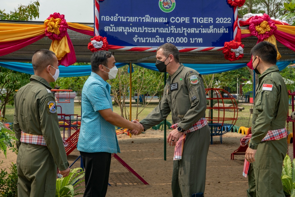 U.S., Singapore, and Thailand air forces participate in Cope Tiger 2022 at Korat Royal Thai Air Base, Thailand