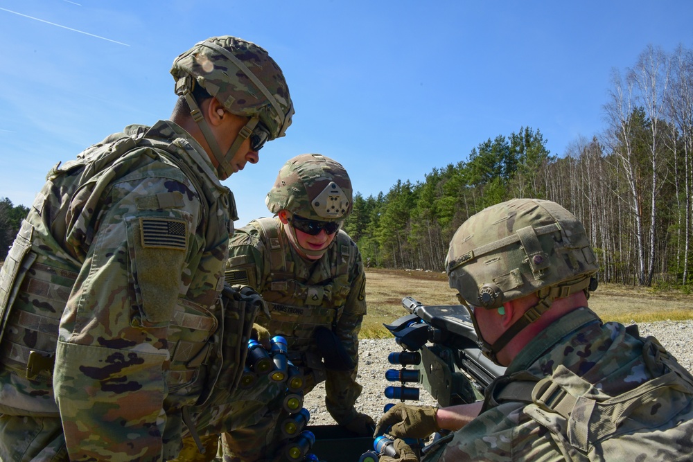 4-319th AFAR, 173rd AB heavy weapons range