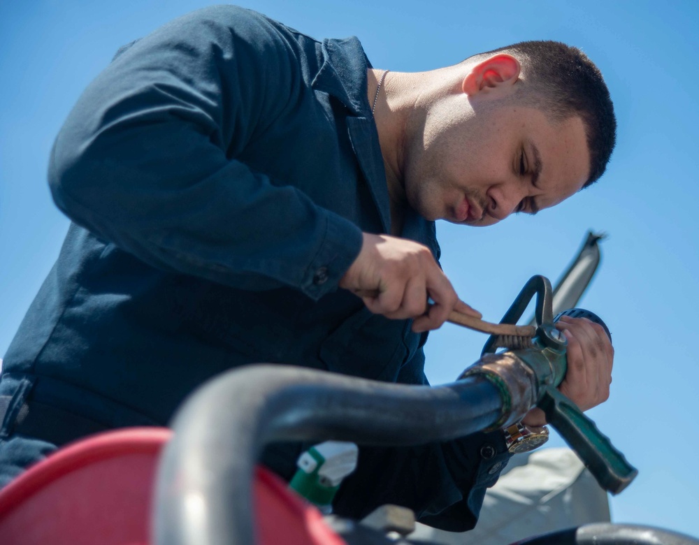 USS Jason Dunham (DDG 109) Conducts Preservation