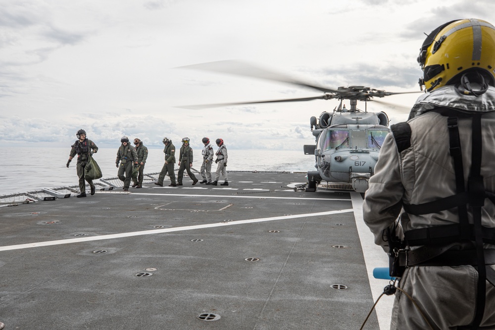 The Harry S. Truman Carrier Strike Group is on a scheduled deployment in the U.S. Sixth Fleet area of operations in support of naval operations to maintain maritime stability and security.