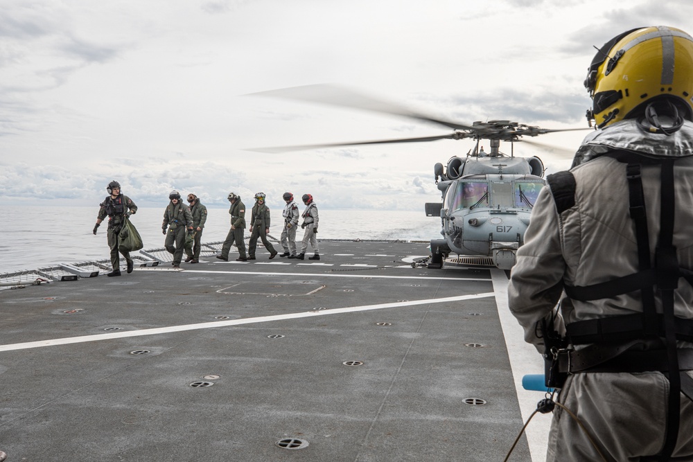 The Harry S. Truman Carrier Strike Group is on a scheduled deployment in the U.S. Sixth Fleet area of operations in support of naval operations to maintain maritime stability and security.